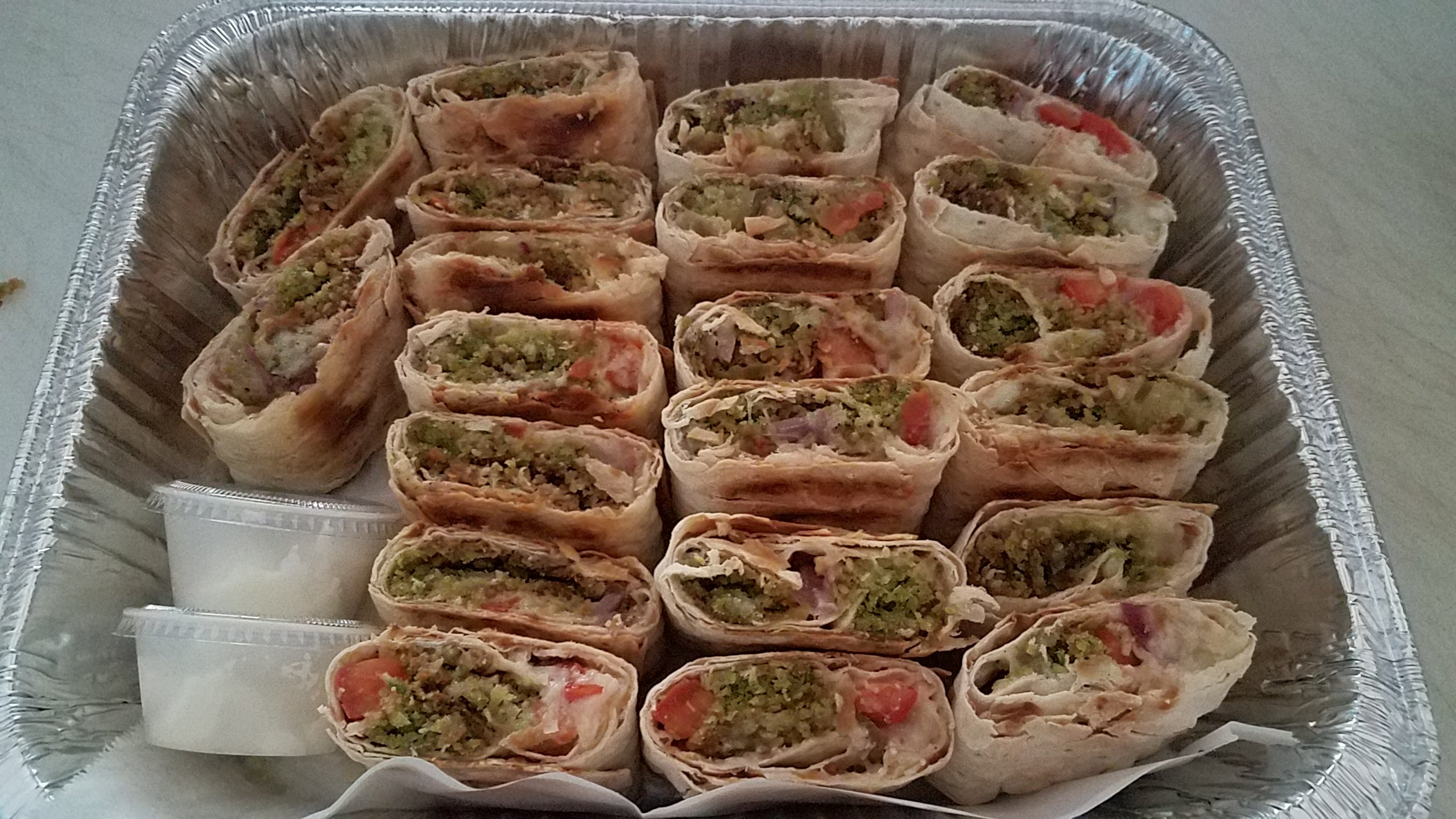 Falafel Shawarma Platter Sam S Mediterranean Deli Catering